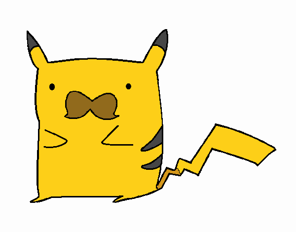 Pikachu con bigote