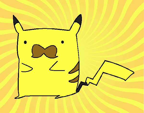 Pikachu con bigote