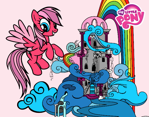 Rainbow Dash en su palacio