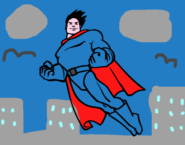 Superman volando