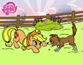 Applejack y Winona