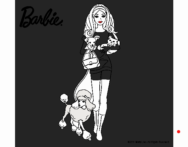 Barbie con sus mascotas