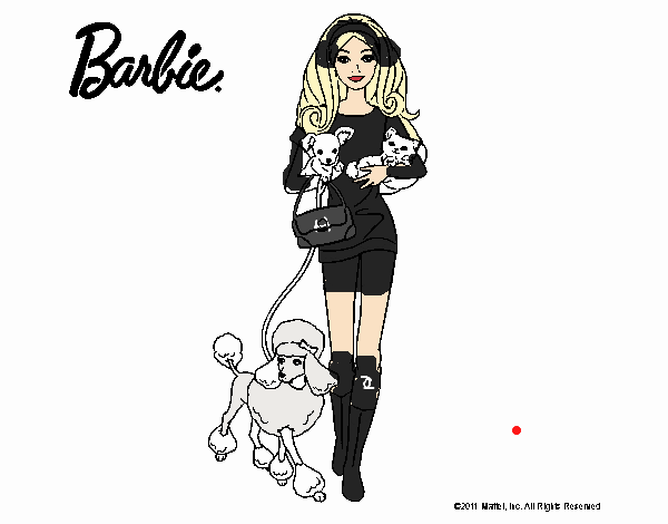 Barbie con sus mascotas