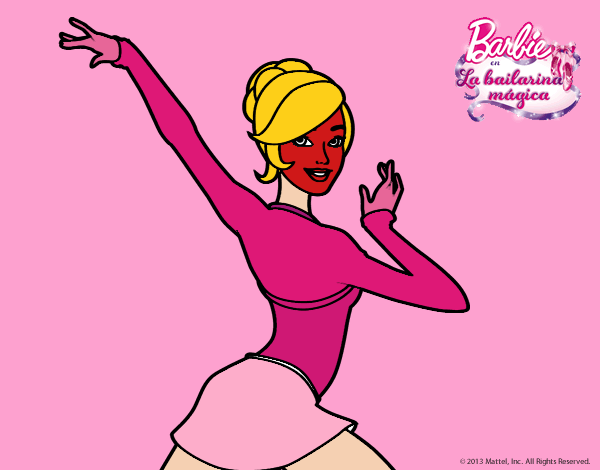 Barbie en postura de ballet