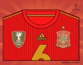 Camiseta del mundial de fútbol 2014 de España