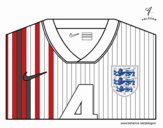 Camiseta del mundial de fútbol 2014 de Inglaterra