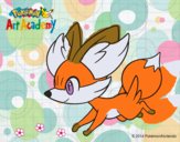 Fennekin corriendo