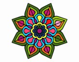 Mandala de flor sencilla