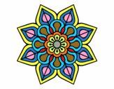 Mandala de flor sencilla