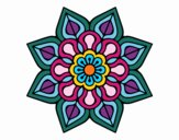 Mandala de flor sencilla