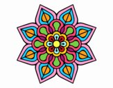 Mandala de flor sencilla