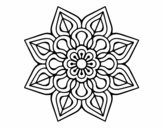 Mandala de flor sencilla