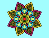 Mandala de flor sencilla