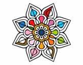 Mandala de flor sencilla