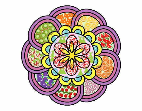 Mandala de pétalos