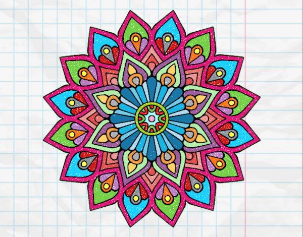 Mandala destello creciente