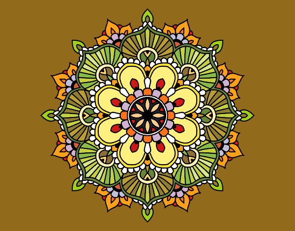 Mandala destello floral