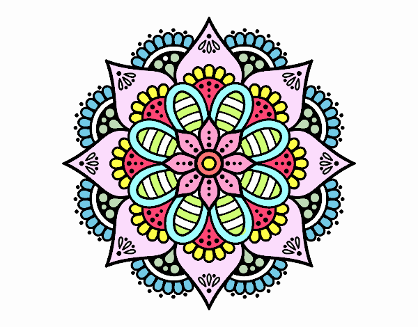 Mandala flor de primavera