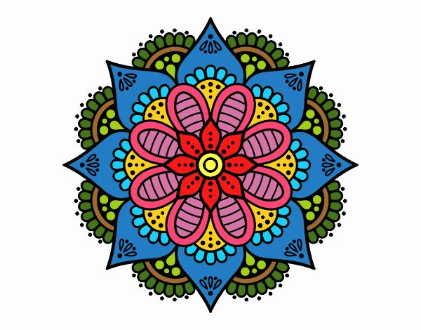 Mandala flor de primavera