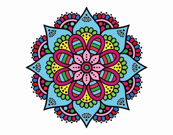 Mandala flor de primavera