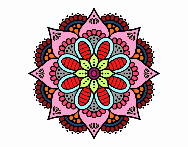 Mandala flor de primavera