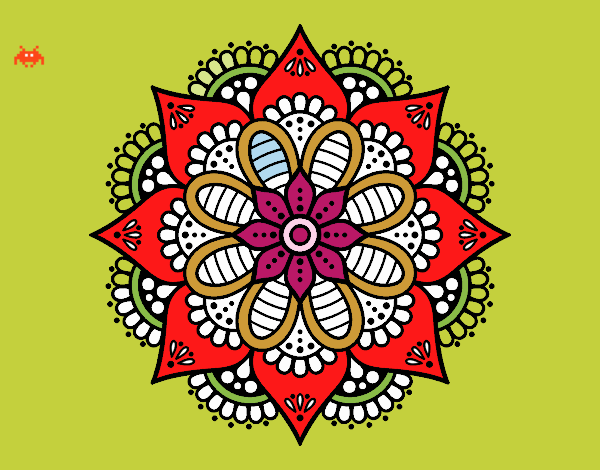 Mandala flor de primavera