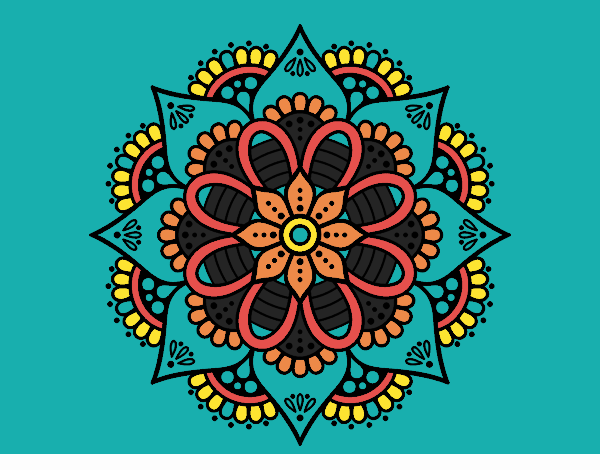 Mandala flor de primavera