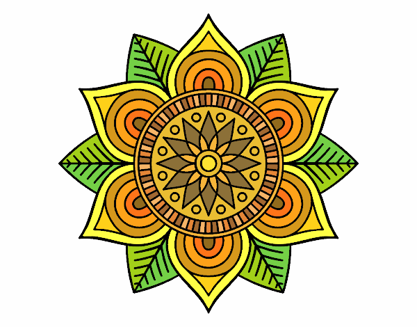 Mandala flor estelar