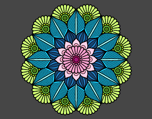 Mandala jardín vegetal