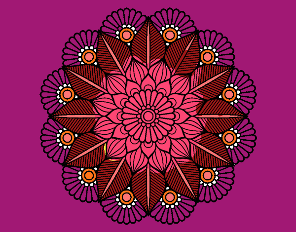 Mandala jardín vegetal