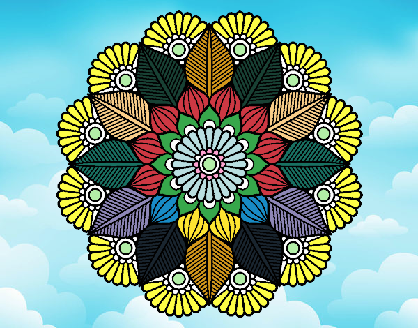 Mandala jardín vegetal