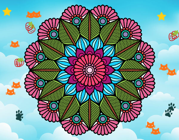 Mandala jardín vegetal