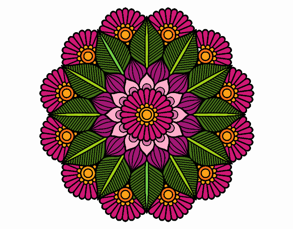 Mandala jardín vegetal