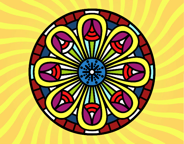 Mandala lápices crecientes