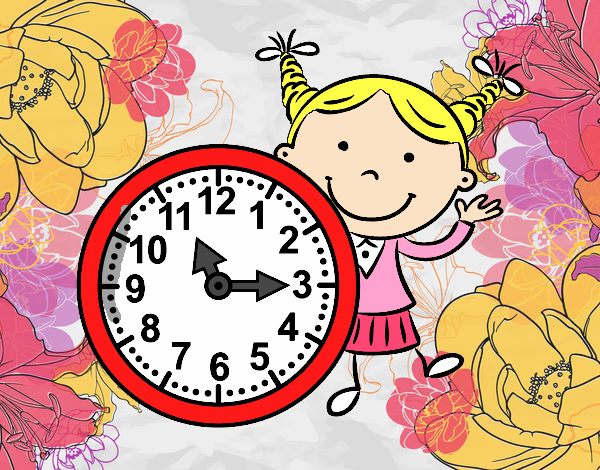 Niña con reloj