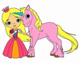 Princesa y unicornio