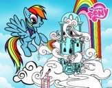 Rainbow Dash en su palacio