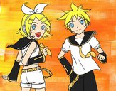 Rin y Len Kagamine Vocaloid