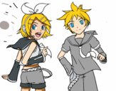 Rin y Len Kagamine Vocaloid