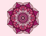 Un mandala de flor oriental