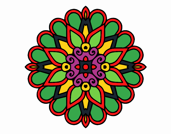 Un mandala estilo árabe