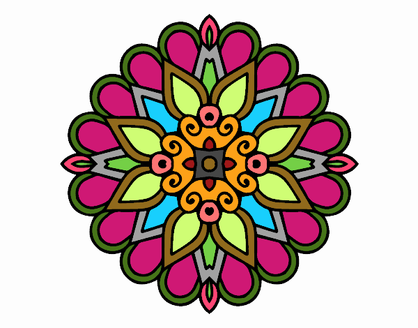 Un mandala estilo árabe