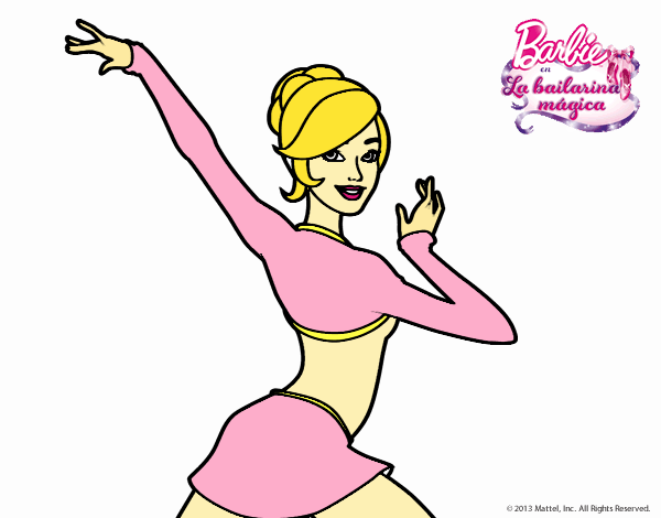 Barbie en postura de ballet