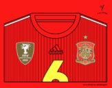 Camiseta del mundial de fútbol 2014 de España