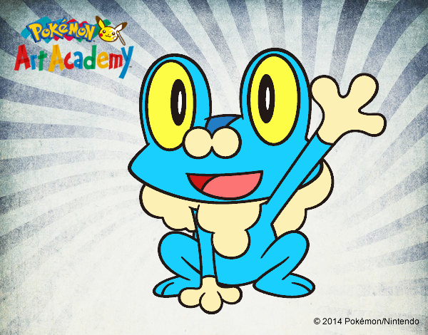 Froakie saludando