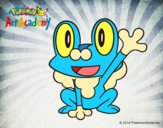 Froakie saludando