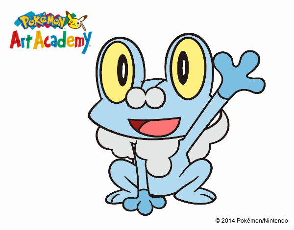 Froakie saludando