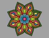 Mandala de flor sencilla