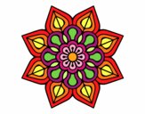 Mandala de flor sencilla