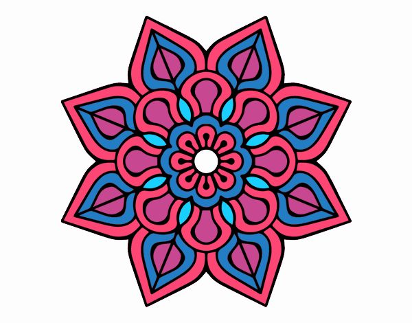 Mandala de flor sencilla